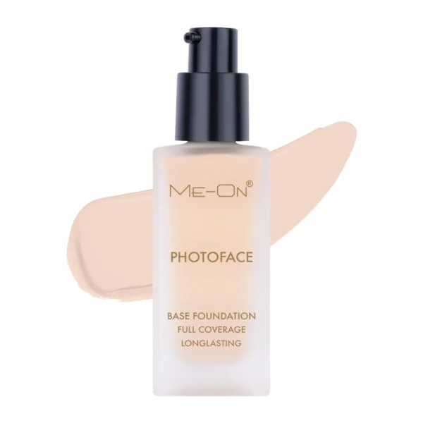 ME-ON Photoface Base Foundation – High-Definition Full Coverage Liquid Foundation for a Smooth, Matte Finish (30ml)